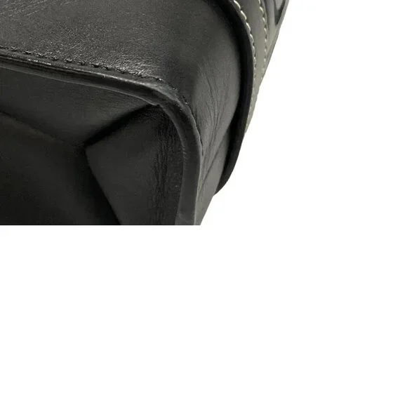 Auth Chloe Woody Small Tote Bag Black Smooth Calfskin - Picture 8 of 10